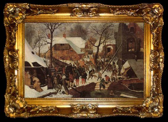 framed  BRUEGHEL, Pieter the Younger Adoration of the Magi, ta009-2